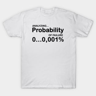 Analyzing peobabilty of failure... T-Shirt